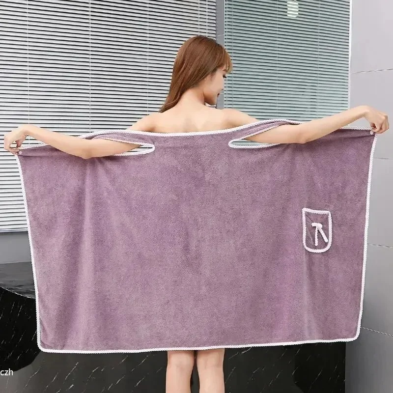Spa Towel - Womens Bath Towels Girls Wearable 135*80Cm