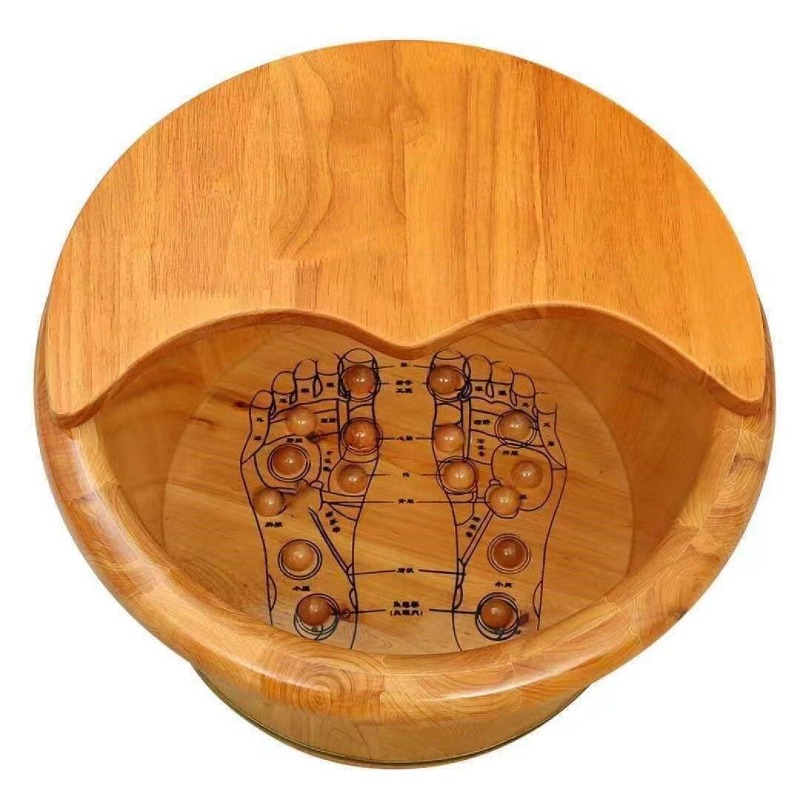 Cedar Wood Foot Soaking Bucket - đánh giá và giá Spa Massager