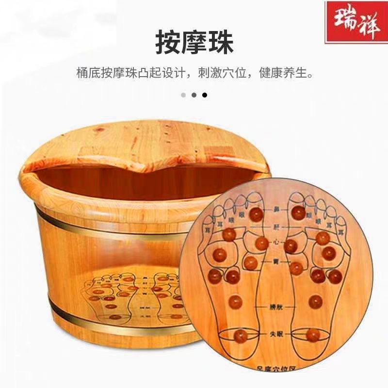 Cedar Wood Foot Soaking Bucket - đánh giá và giá Spa Massager