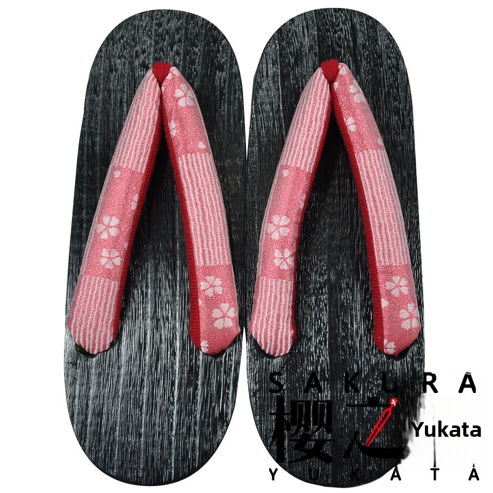 Sakura Yukata Wooden Sandals P - đánh giá và giá Bathrobe