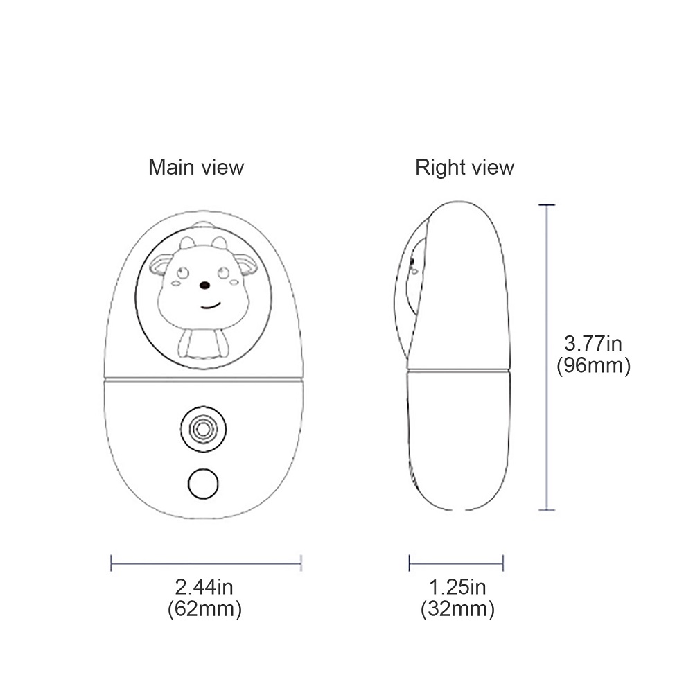 Cartoon 35ML Mini Facial Humid - đánh giá và giá Face Steamer