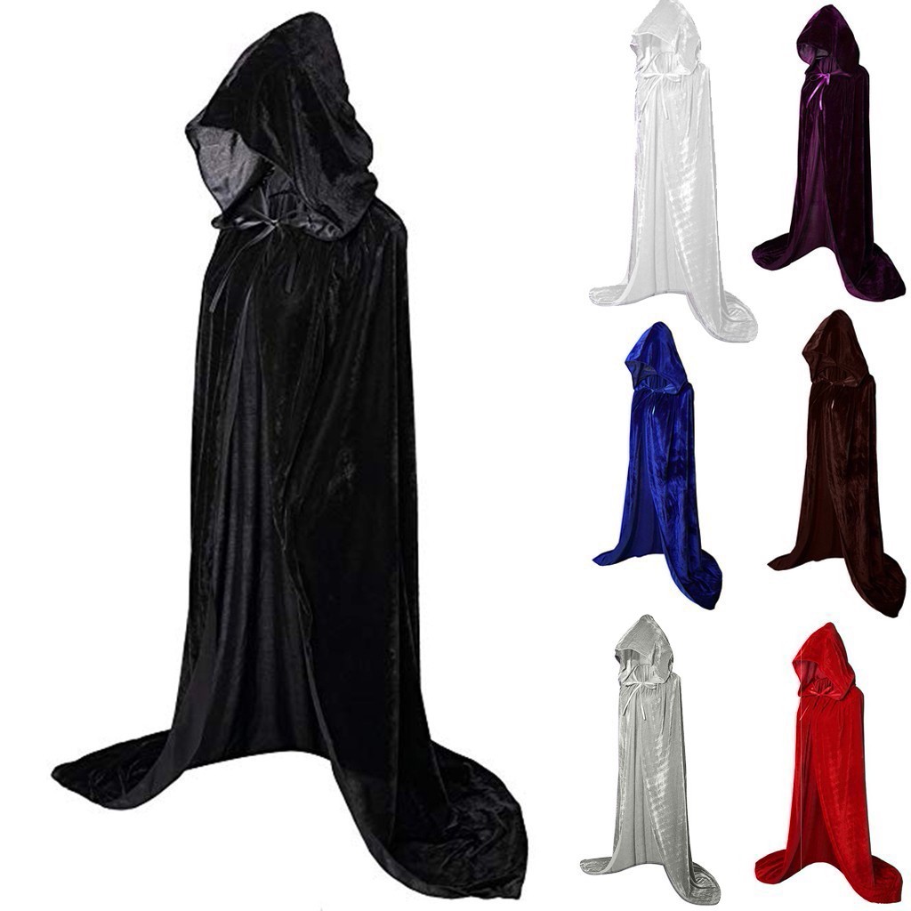Halloween Cloaks Gothic Hooded - đánh giá và giá Bathrobe